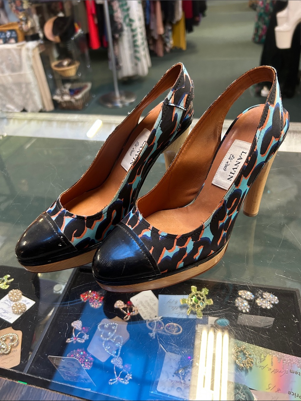 Lanvin Leopard Heels